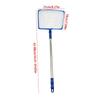 Pool Net with Extendable Steel Handle, Square Fine Screen Head for Floating Debris Pickup in Pool Water, Pond Water, and Wet Areas