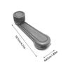 Car Door Window Handle Car Window Connect Winder Handle Car Window Crank Automotive Replacement Riser Handle Easy Installation