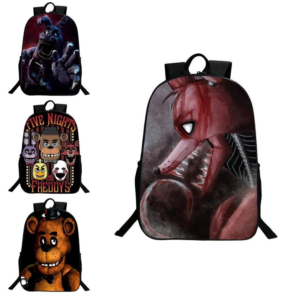 Vibrant Five Nights At Freddy's Backpack With Anime Pattern For Kids And Students
