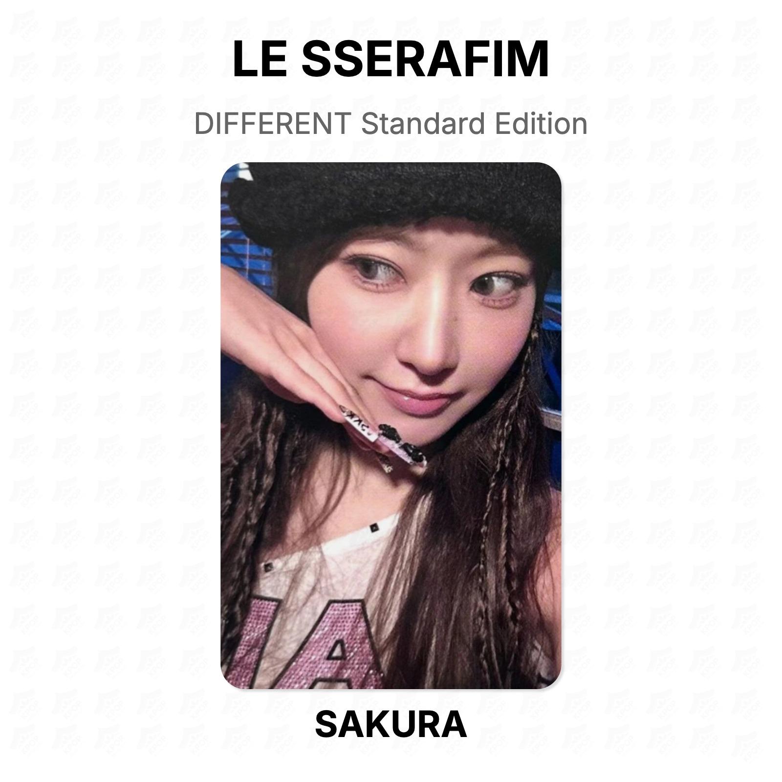 LE SSERAFIM DIFFERENT Standard Edition Official Photocard SAKURA