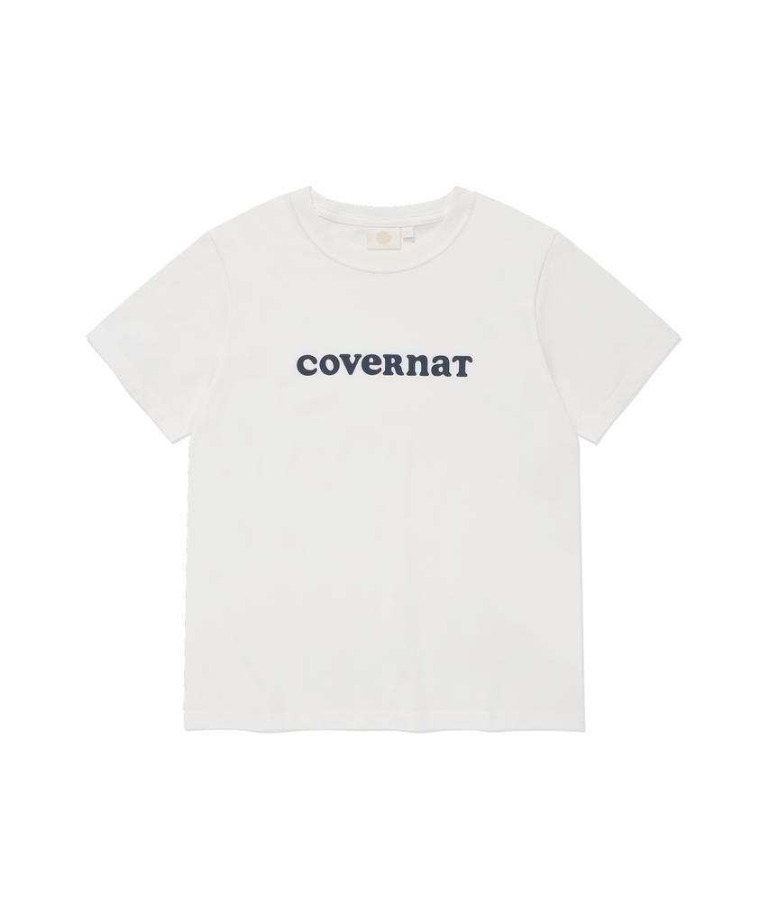 COVERNAT WOMAN Cool Cotton Copper Logo T-Shirt White
