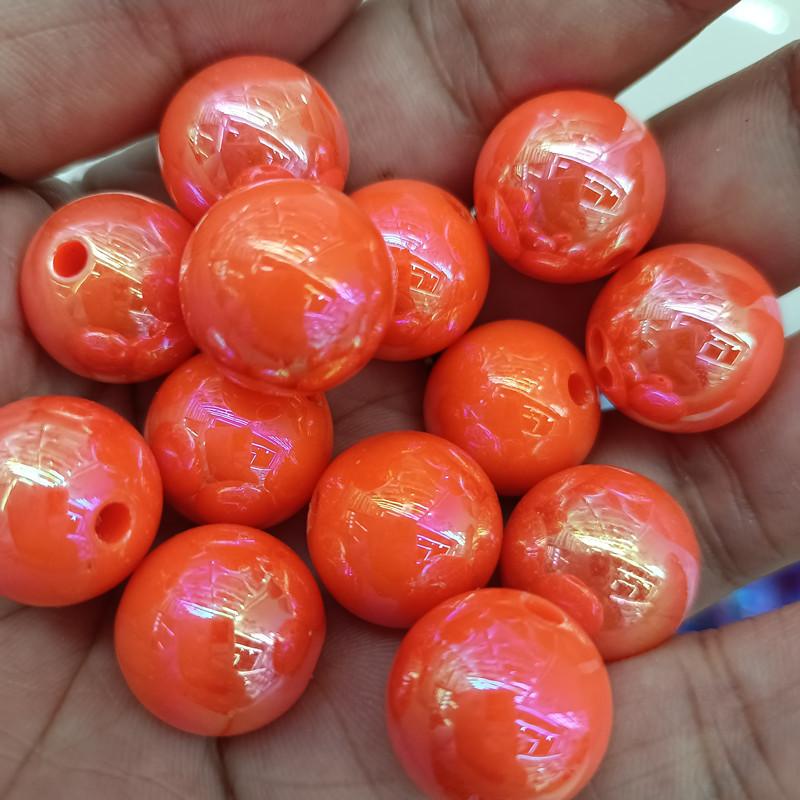 

CH84 10Pcs 16mm Plating Color Straight Hole Texture Girl Pen Exquisite Minimalist Necklace Lovely Diy Beaded Handmade Material 16mm(10pcs)