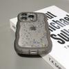 3D Wave Arc Curl Bling Glitter Clear Clear Case For iPhone 17 Air 16 E 15 14 13 12 Mini 11 Pro Plus Shockproof Glossy Phone Case