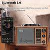 Portable Retro Nostalgic Radio Rechargeable Vintage FM AM SW Radios Powerful Bluetooth Speaker Support TF USB AUX AC/DC Power