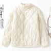 2025 Winter Diamond Plaid Embroidered Label Warm Cotton Clothes for Men and Women, Ins Hong Kong Style Casual Versatile Cotton Clothes
