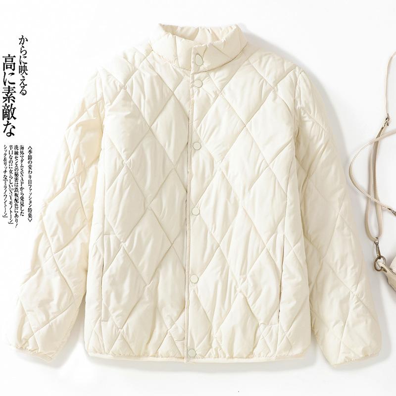 

Новая ветрозащитная легкая утолщенная теплая куртка кэжуал спортивного стиля с высоким воротником-стойкой свободного кроя короткой длины из высококачественной ткани XL