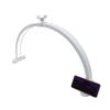Half Moon Nail Desk Lamp with Phone Holder 28in 40W LED Arch Nail Tech Light for Makeup Salon with 3 Color Temperature