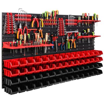 Workshop Tool Board 156x78 Cm +60 Trays