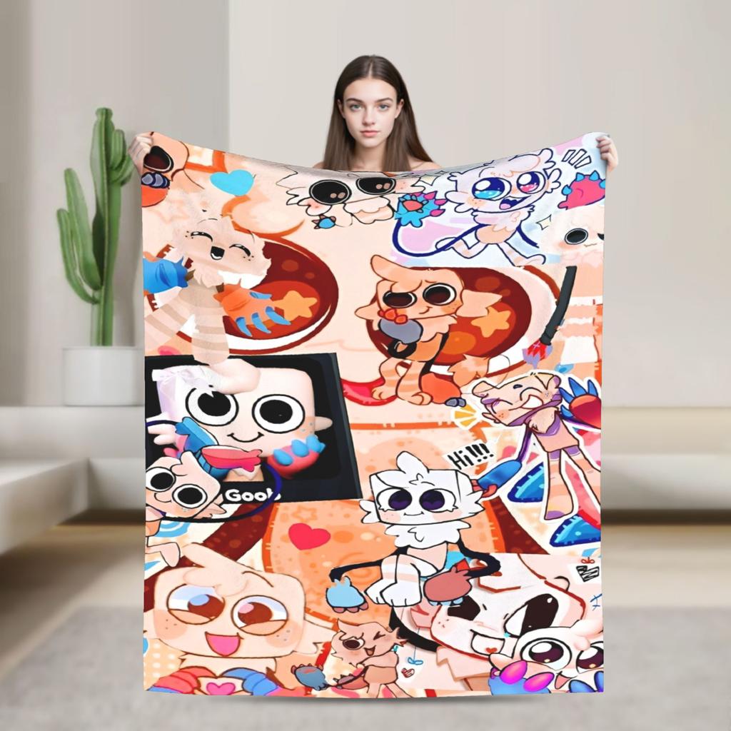 Dandys World Pebble  Blanket  Fleece Novelty Warm Throw Blankets for Bedding Lounge Spring Autumn