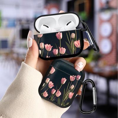 Funda Rosa de Tulipán Para Airpods 3 1 Pro Pro3 Pro2 2 4 Fundas para Auriculares Cubierta