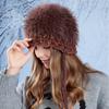 Autumn Winter Plush Pullover Hat Women Wool Hat Coldproof Warm Knitted Hat