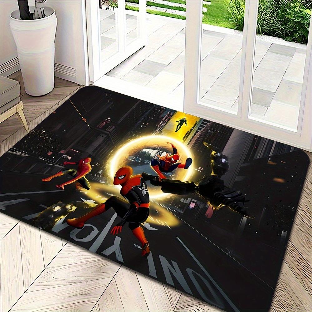 1pc, Floor Mat, Designed with Superhero & Classic Heroes Theme, Multiple Sizes, Suitable for Living Room, Bathroom, Kitchen,