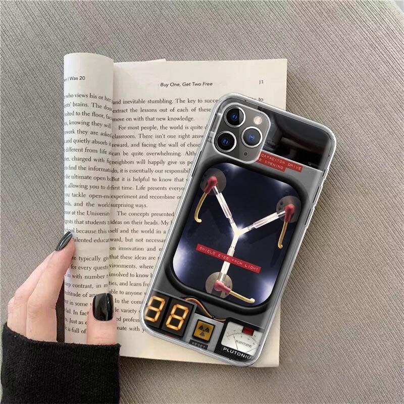 Back To The Future License Phone For Apple Iphone 12 13 Mini 15 Pro Max 11 Pro 14 Plus 16 Pro Max 16E Case Shell Cover Clear TP
