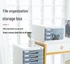 Abschließbarer mehrschichtiger A4-Desktop-Aktenschrank und Aufbewahrungsbox