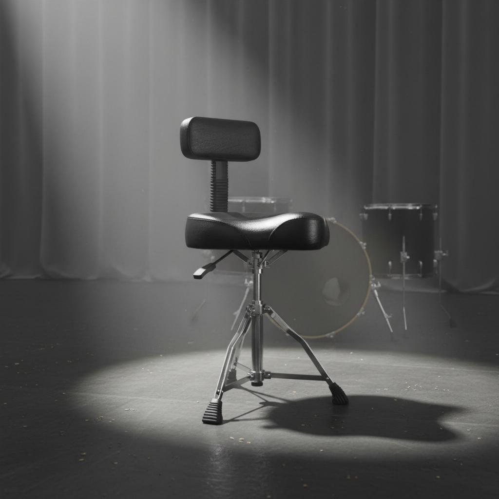 Saddle Drum Throne Tripod Base Height Adjustable Drum Throne Music Seating Heavy Duty High Load Capacity For Practice Rehearsal