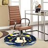 1pc Miffy Moonlit Waves Round Carpet Anime Design Chair Mat, Non Slip Rug for Office & Home Decor