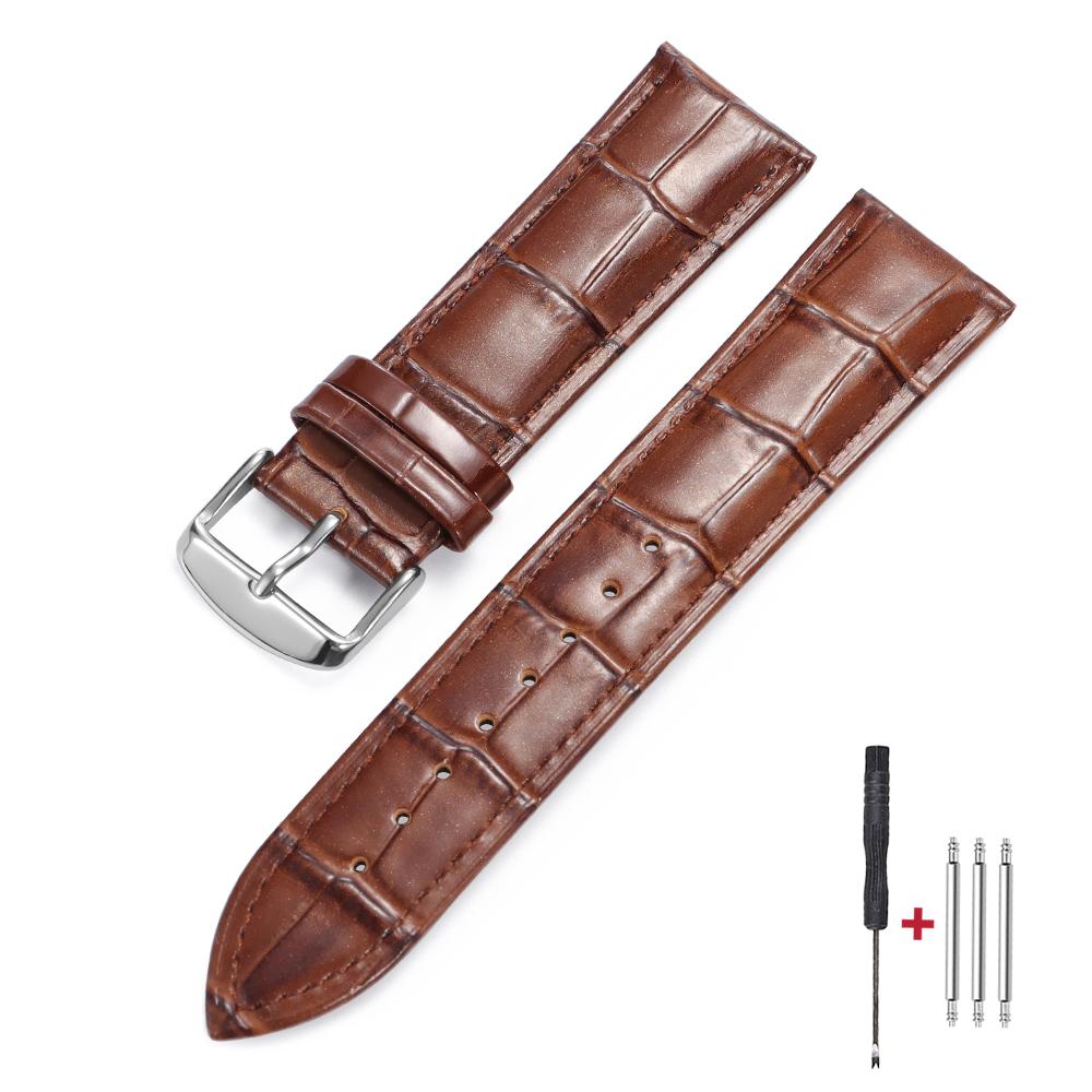 Universelles Ersatz-Leder-Uhrenarmband für Herren und Damen Leder-Uhrenband 12mm 14mm 16mm 18mm 20mm 21mm 22mm Uhrenarmband Gürtel
