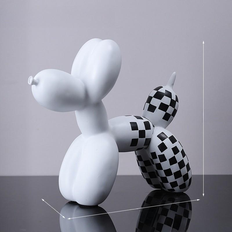 Contemporary Balloon Dog Resin Statue For Living Room Bar Decorations Table