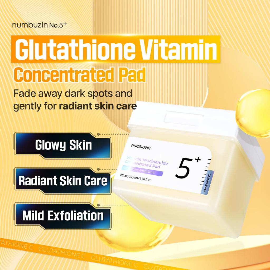 numbuzin No.5+ Vitamin-Niacinamide Concentrated Pad 70P