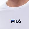 Fila Letter Logo Printed Pattern Round Neck Pullover Loose Long Sleeve T-Shirt Men Tops White F11M138207F-WHITELINE