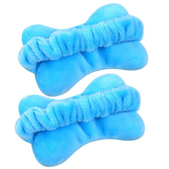 

2Pcs Wrist Rest Non Slip Wear-resistance Flannel Comfortable Touch Novelty Hands Rest for Office синий