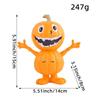 Halloween Pumpkin Man Resin Statue Cartoon Pumpkin Head Doll Tabletop Ornament Indoor Home Garden Holiday Party Gift