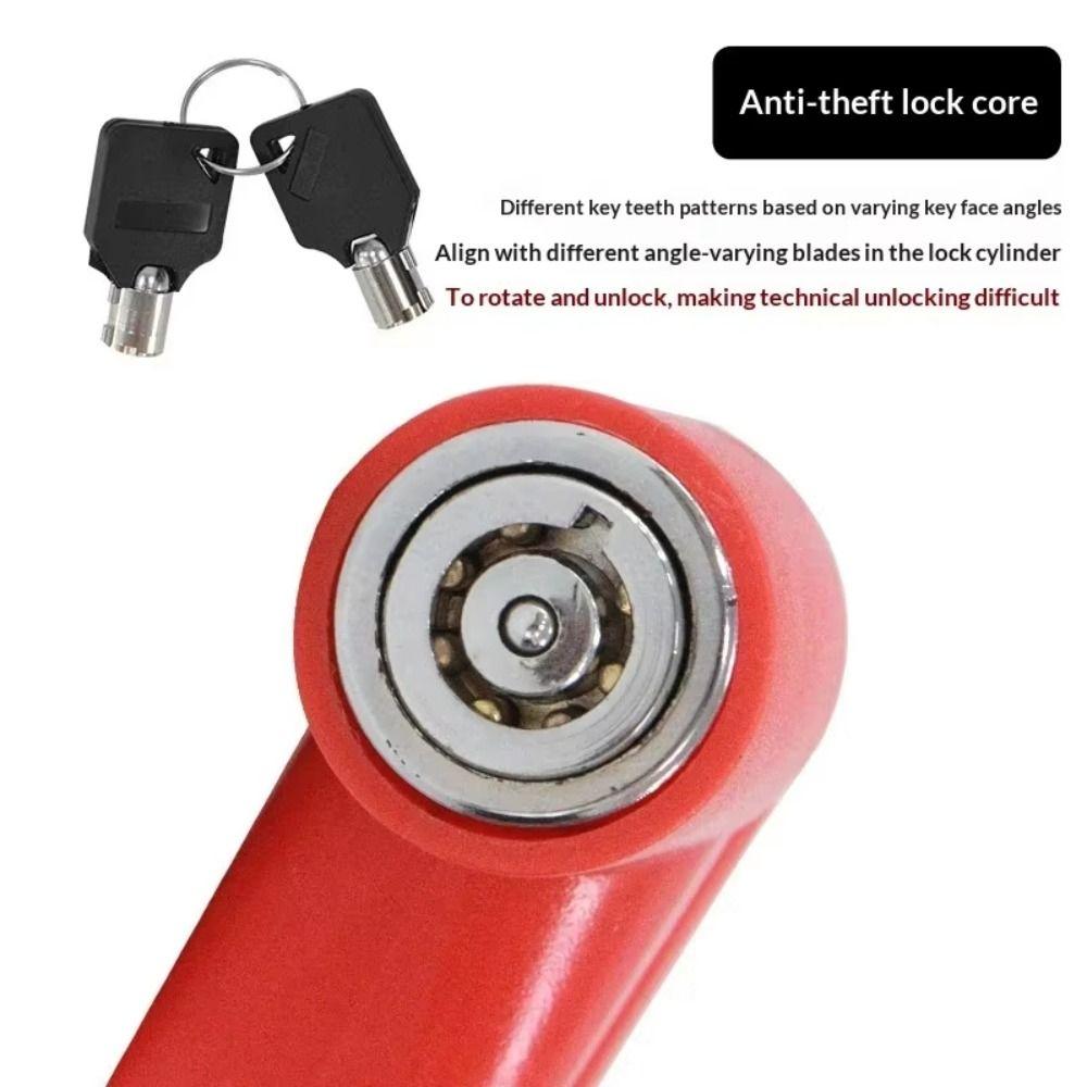 Key Lock Bicycle Disc Brake Lock Steel Wire Scooter Lock Portable Motorcycle Disc Lock Motorcycle