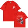 Hollow Knight Doppelseitiges Grafik-T-Shirt Unisex Damen Spiel-Liebhaber T-Shirts Unisex Mode Cartoon Übergroßes Kurzarm-T-Shirt
