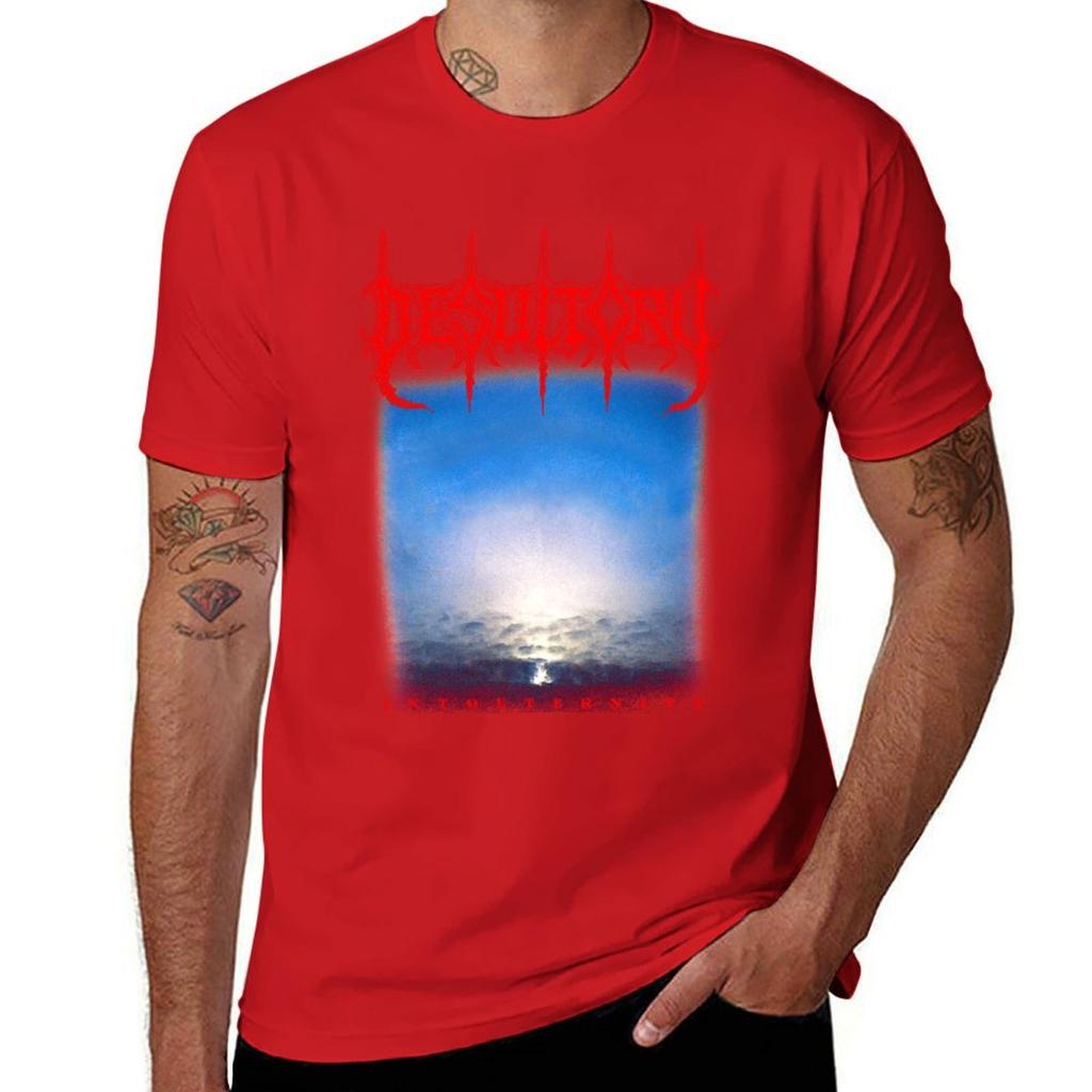 Desultory Into Eternity Classic Old School Swedish Death Metal T-Shirt Aesthetic Clothing Short Sleeve Tee Sweat Mens T Shirts