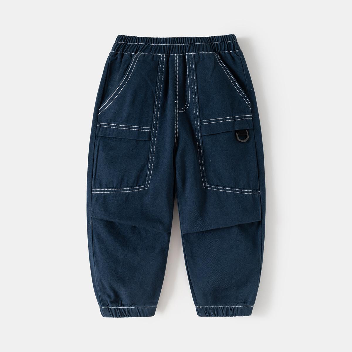 

Детский комбинезон 2025 осень новая мода детская одежда мальчики корейская версия тканые брюки детский зарубежный стиль брюки 120cm