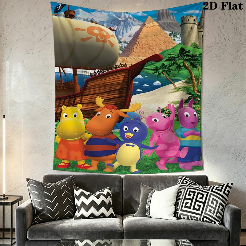 The Backyardigans Pattern Home Decor Tapestry, Wall Hanging, Decorative RV Wall Cloth.SGT0917344