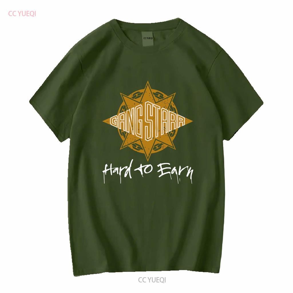 Hard To Earn Gang Starr 1990s Hip Hop Brainstorm Mass Appeal The Planet T-shirt lange of korte mouwen vintage Gewassen Lichtjes