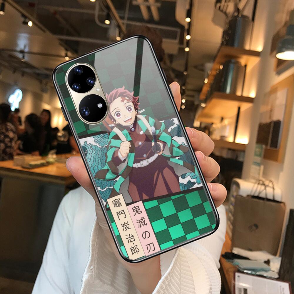 Kamado Nezuko Kimetsu No Yaiba Demon Slayer TPU Soft Tempered Glass Phone Case Casev For Huawei P40 Pro lite 5G P30 P Smart Z 20