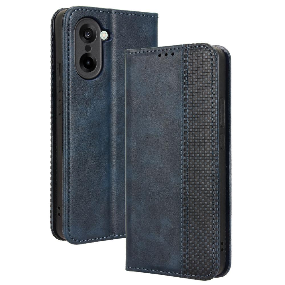 Flip Cover für OnePlus Ace 5 Racing Lederhülle [Flip Vintage Leder] Brieftasche Stoßfest Langlebig Retro Handyhülle