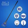 Fish Tank Glass Cleaning Brush Aquarium Tool Fishing Aquatic Grass Clip Algae Scraping Knife Long Handle Five-In-One Cleaning