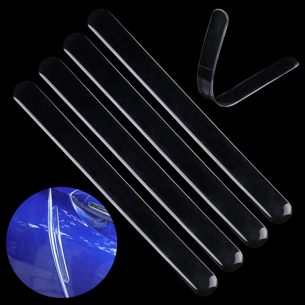 Car Door Edge Transparent Anti Scratch Protection Strips Rearview Mirror Anti-collision Protector Sticker Bumper Scuff Plate