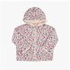 Louis Misha Kids Coat Velvet Floral Reversible Grc W25 R0081