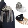 Western Style Metal Punk Epaulets for Performance Outfits Decorative Shoulder Ornaments for Stage