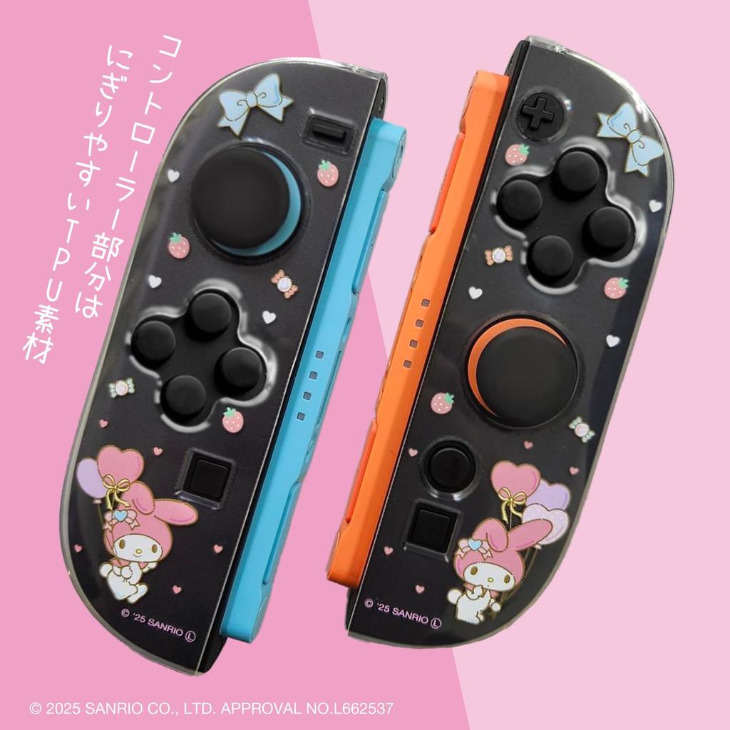 Allone Sanrio Characters 2 My Melody Separate Clear Case for 12 x 2 x 28 Compatible with Switch Easy Protects Against Scratches and Cute Sanrio