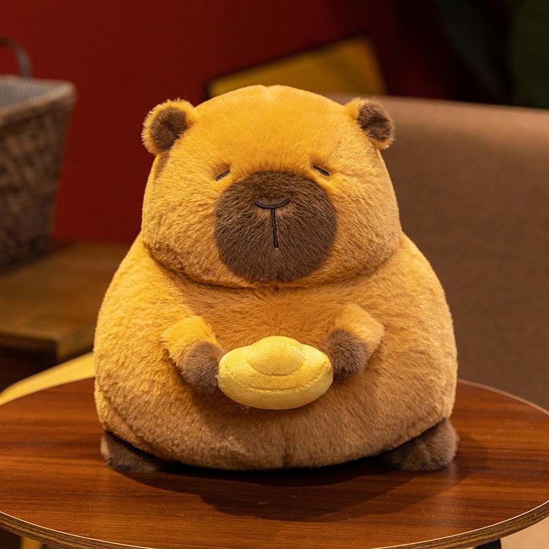 Capybara Ingot Cartoon Plush Toy Cute Girl Living Room Sofa Decoration Doll Gift