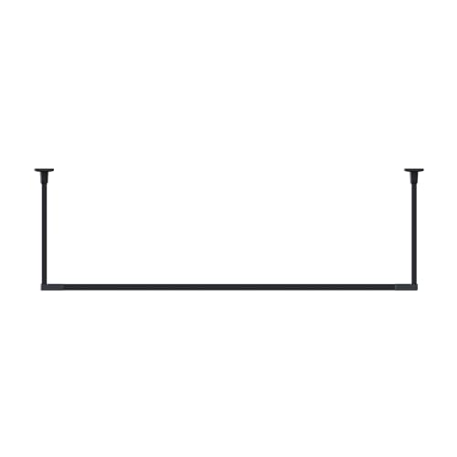 Kawaguchi Giken Hosclean Indoor Clothes Drying Rack, BAR Type, BAR1-4513-BK, Black