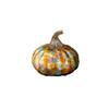 Creative Glass Craft Artificial Pumpkin Sculpture Colored Transparent Glazed Pumpkin Craft Decorative Figurines Home Decoration