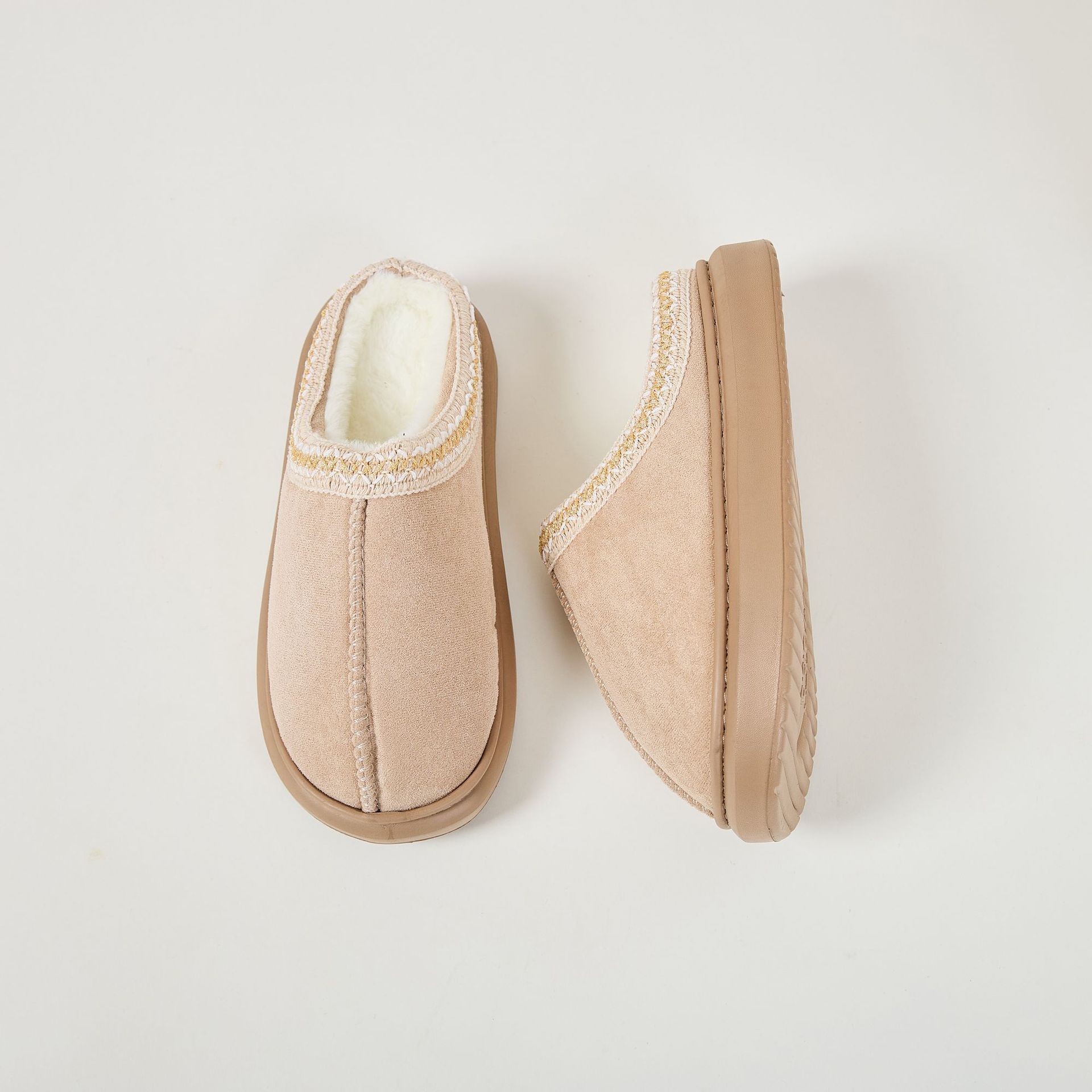 2024 женские тапочки зимние теплые сандалии-сабо для женщин ретро мода садовые мюли-сабо — фото 3