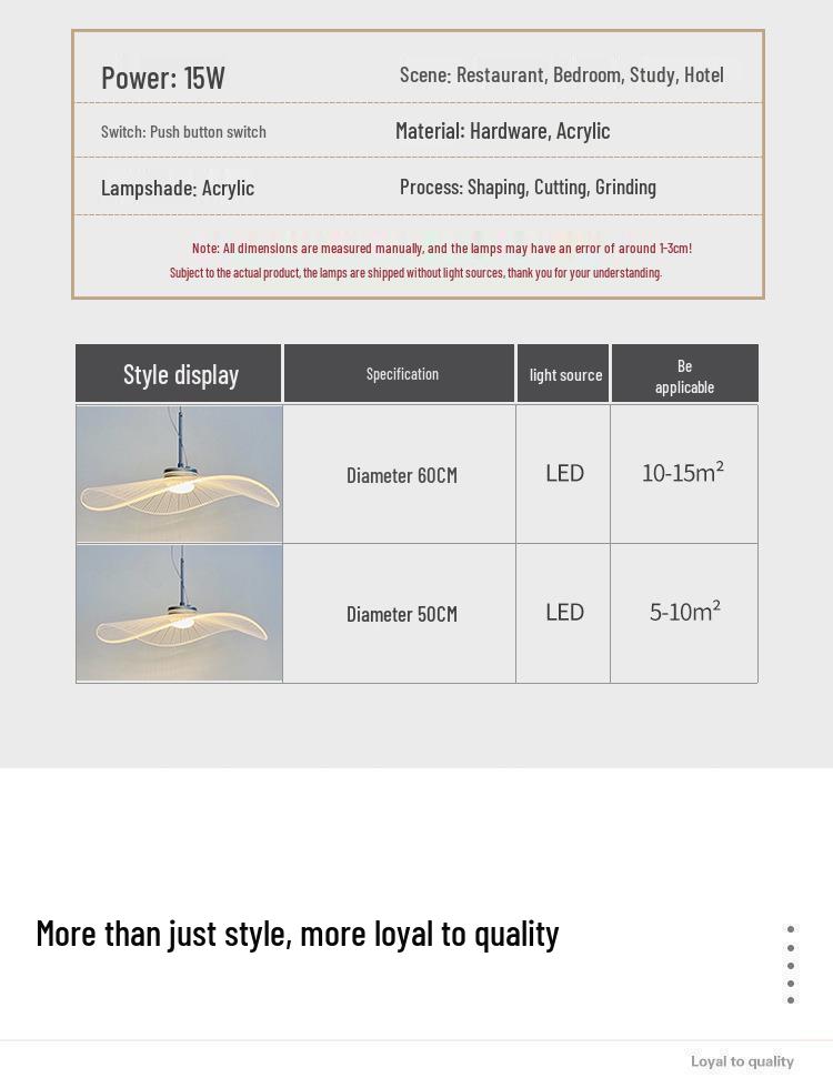 Nordic Lotus Leaf Jellyfish Chandelier for Restaurants and Bars