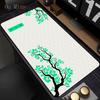 Grüne Sakura Japanische Kirschblüte Mauspads XXL Großes Gaming Gummi-Mauspad PC Computer Tastatur Große Anti-Rutsch-Pads 50x100cm
