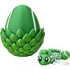 3D Printed Dragon Egg with Dragon Inside, Cute Fun Stuff Fidget Toy for Home Desk Decoration, Ideal for Christmas