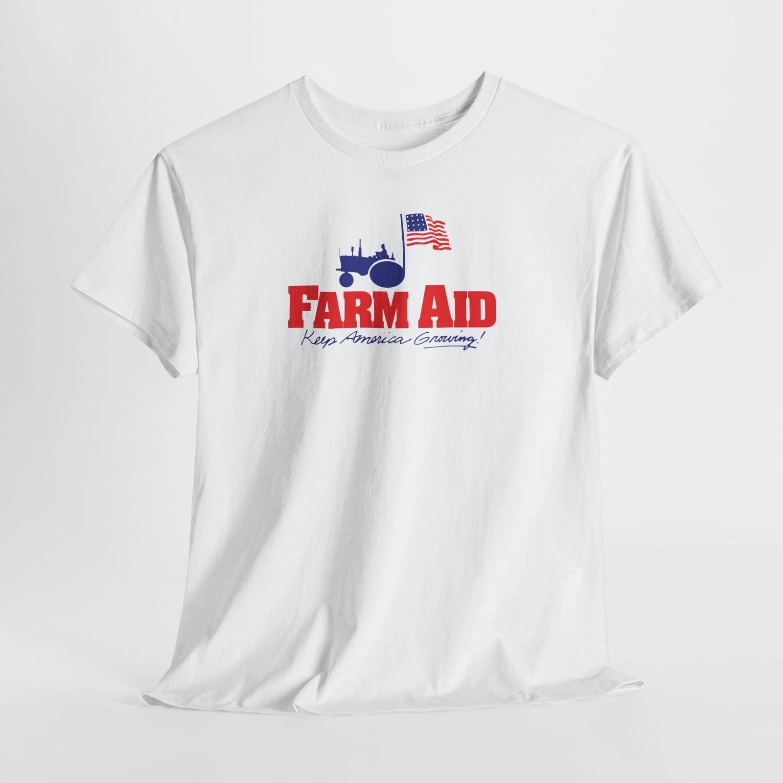 

1985 Theme Farm_Aid Unisex Heavy Cotton Tee, Agriculture Shirt, Support Local M