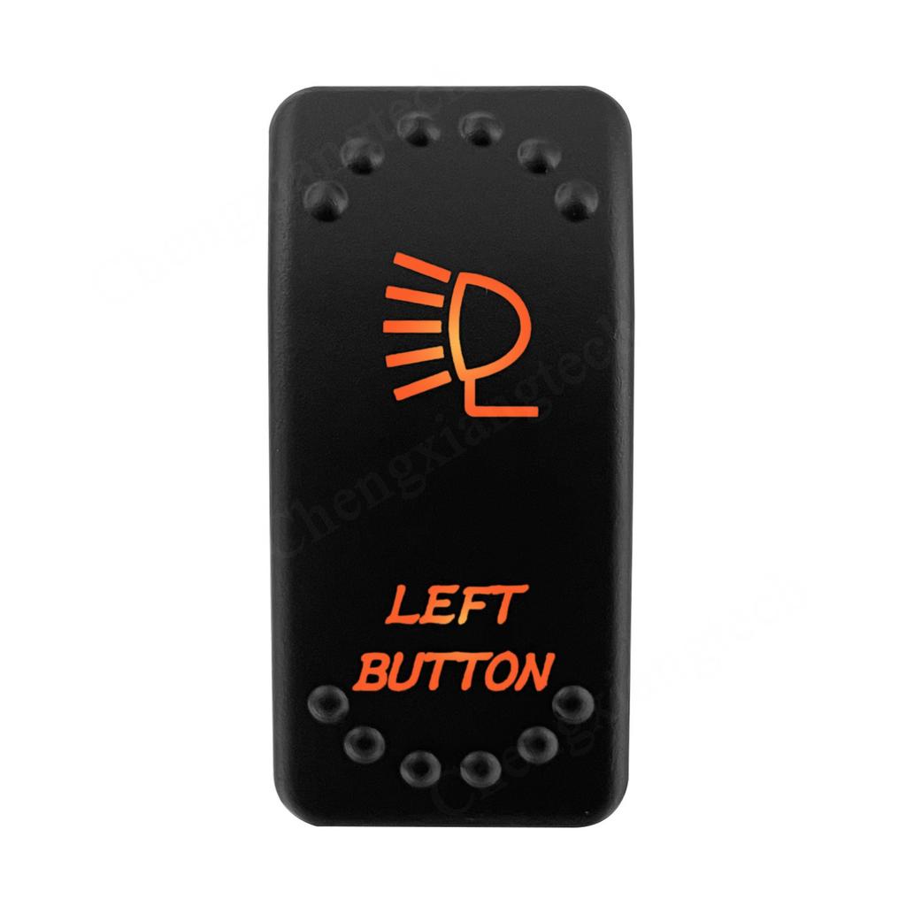 12V 24V Laser Rocker Switch Orange Led Light ON OFF / ON OFF ON for Car Boat Polaris RZR Can-Am ATV UTV RV Maverick Commander