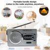 FM/AM Pocket Radio Player Telescopic Antenna Dual Band Portable Radio Battery Powered Radio with 3.5mm Jack Built-in Speaker