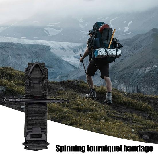 Yousheng 110CM Tactical Tourniquet with Aluminum Rod Outdoor Camping Combat Bleeding Control Tourniquet Compression Band Arterial Emergency Bandage